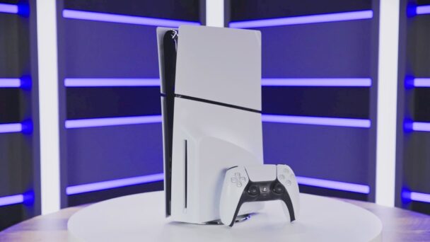 Playstation 5 showing his features on the table - Cuponsy